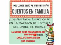 Marat&oacute;n de lectura en el jard&iacute;n