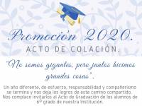 Acto de colaci&oacute;n virtual para los egresados del primario